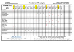 thumbnail of Ministranten Monatseinteilung Dezember 2024